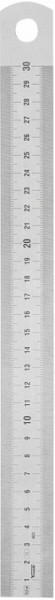 Vogel Germany Stahlmaßstab, matt verchromt, 1000 x 18 x 0,5 mm, 1001240100