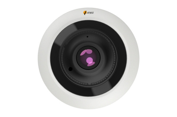 eneo IND-32F0016P0A Netzwerk Dome Fix, 360° 4000x3000, Tag/Nacht, DWDR, 1,6mm, IR, 12VDC, PoE, IP66, 236318
