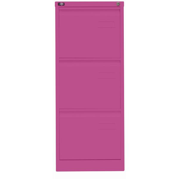 Bisley LIGHT Hängeregistraturschrank LIGHT, einbahnig, 3 HR-Schubladen, 681 fuchsia, IPCCA13681