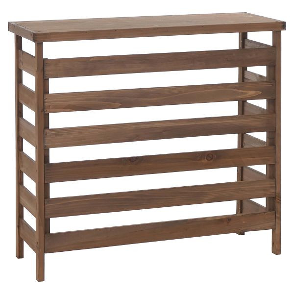 Mendler Verkleidung für Klimaanlage/Wärmetauscher HWC-Q15, Abdeckung Holz FSC®-zertifiziert 78x84x32cm, dunkelbraun, 121074