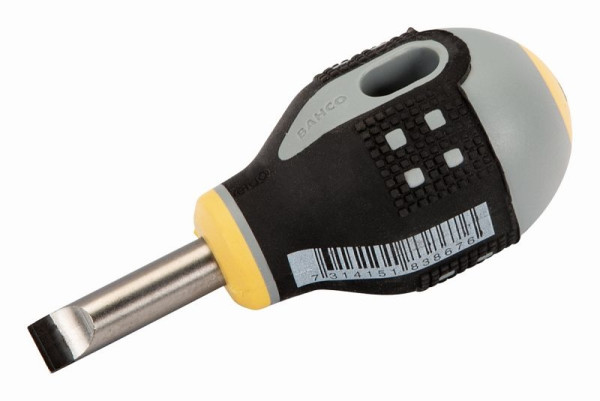 Bahco Schraubendreher, Ergo™, kurz, Schlitz, 0.6 x 3.5 x 25 mm, BE-8330