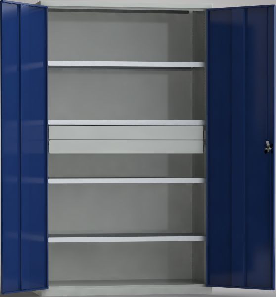 KLW Universalschrank 2000x1200x605mm, 4 verstellbare Fachböden (80 kg Traglast, verzinkt), 7FN-QA2000TD-0204XRB