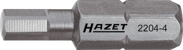 Hazet Bit, Sechskant massiv 6,3 (1/4 Zoll), Innen-Sechskant Profil, 3 mm, 2204-3