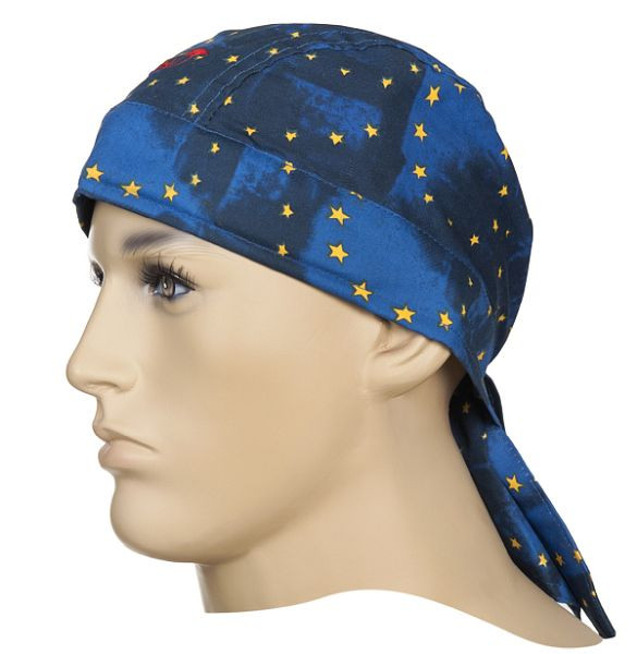 ELMAG Hitzekopfschutz Bandana 'EU flag' WELDAS 23-3609, aus Baumwolle, KopfØ 46-68 cm, 59177