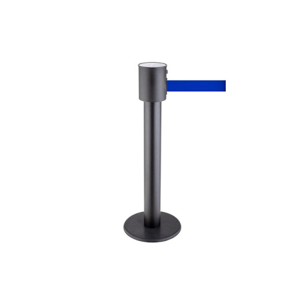 Stein HGS Personenleitsystem 'P-Line 200' aus Metall, schwarz, Gurtlänge 20 m, blau, 65853.0002