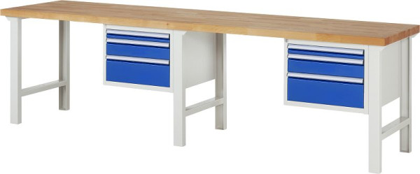 RAU Werkbank Serie 7000 - Modell 7126, B3000 x T700 x H840 mm, 13-7126A1-307B4S.11