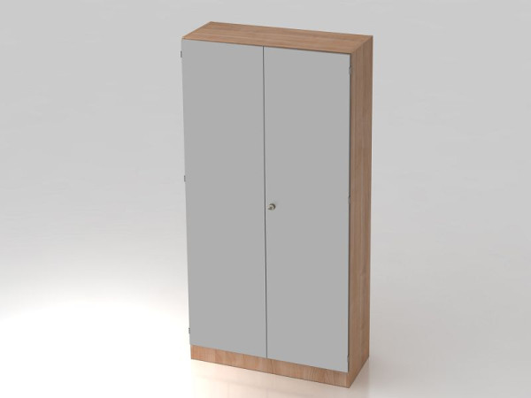 Hammerbacher Schrank 5OH, Sockelblende SG Nussbaum/Silber, V6910/N/S/SG
