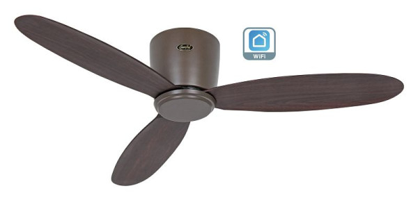 CasaFan Deckenventilator Eco Plano II 112 Lack bronze-Nussbaum WiFi, 311282W