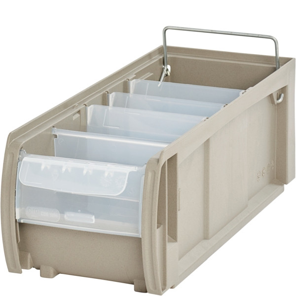 BITO C-Teile-Behälter CTB Set /CTB41514SFC 400x156x140 Set grau, Sunflower Compound, 12 Stück, C0240-0006