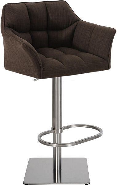CLP Barhocker Damaso E Stoff, braun, 101674003, 4251152687106