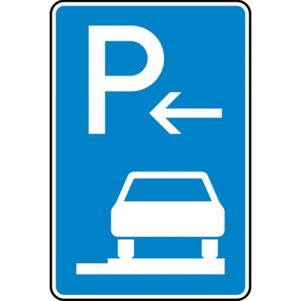 Stein HGS Parken auf Gehwegen ganz in Fahrtrichtung rechts (Anfang) Nr. 315-66, 420 x 630 mm, RA1, Alform, 315-66-112
