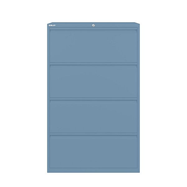 Bisley Essentials Schubladenschrank, Höhe 1300-1324 mm, 605 blau, YESF0813605