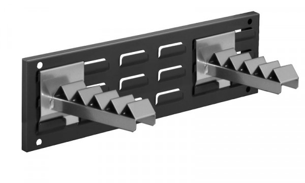 Kappes RasterPlan Wandschiene Schlitzplatte Set 6, L 460 mm x H 140 mm, RAL 7016, 2 x Wellenträger, 4202.07.5308