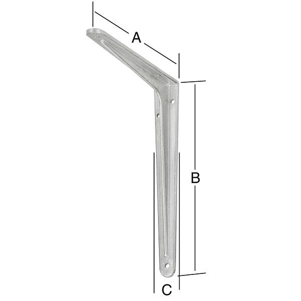 Vormann Alu-Profil-Konsole 200 x 250 mm, 050156200