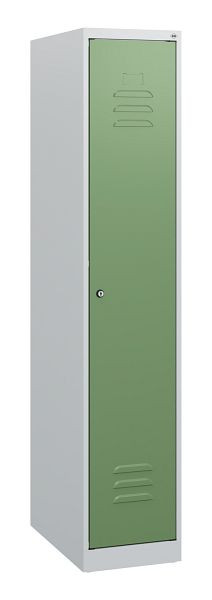 C+P Umkleidespind Classic PLUS, 1530x300x500mm, 7035/6011, Zylinderschloss, 0800005-10 S10011