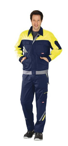 Planam Visline V1 Bundjacke, marine/gelb/zink, Größe 62, 2413062