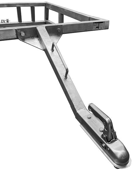 Schefer Deichsel mit Kugelkopfaufnahme für Transportgestell für Müllbehälter, 1100l Nr. 1105053TG, 1105056TG-DK