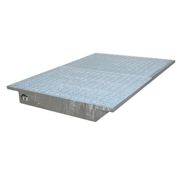 STEIN HGS Einhängewanne EHW, 3mm Stahlblech, verzinktes Gitterrost, 200 Liter, ohne Farbe, feuerverzinkt, Gesamthöhe 160 mm, feuerverzinkt, 79201.0006