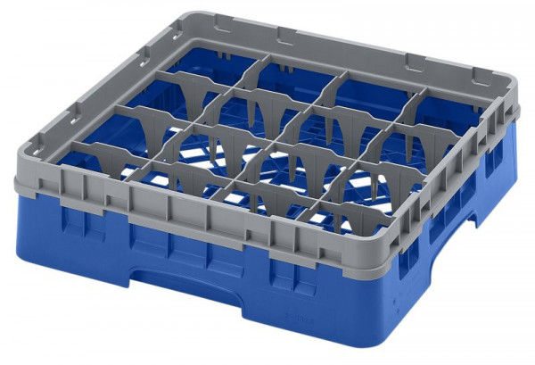 Cambro Spülkorb mit 16 Fächern Camrack® 9,2 cm maximale Höhe, Farbe: Blau, 16S318168