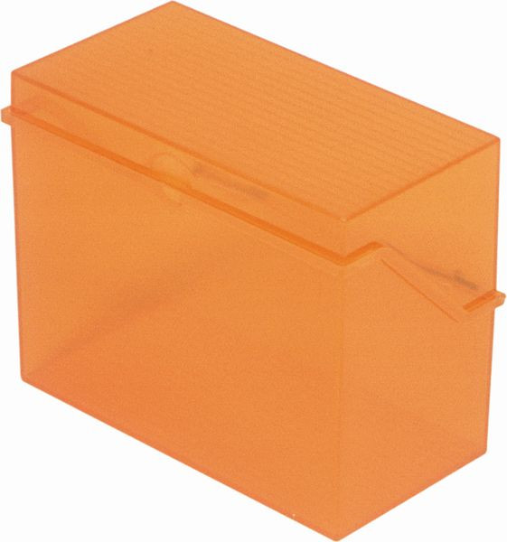 helit Kleinkartei "the index" DIN A6 quer, orange transluzent, H6904640