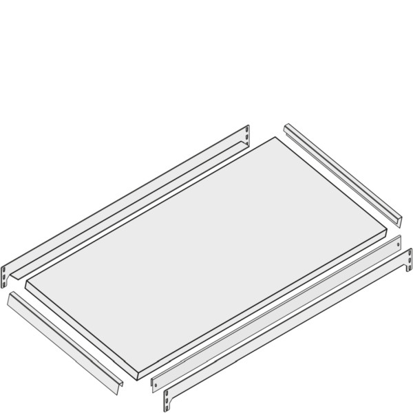 BITO Zusatzebene Set /Fachboden 1300x800 schräg 100kg verzinkt, C0830-0005