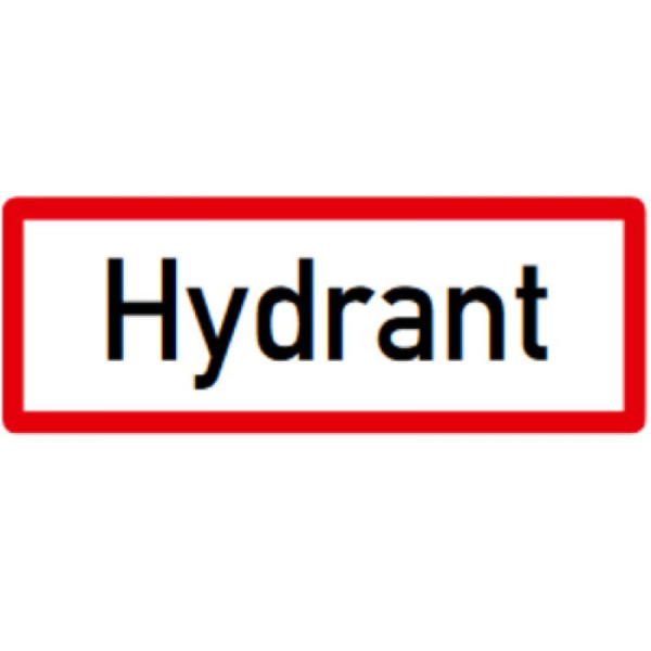 Stein HGS Hinweisschild, Hydrant, 210 x 594 mm, RA1, Flachform 2 mm, hwsb040215921