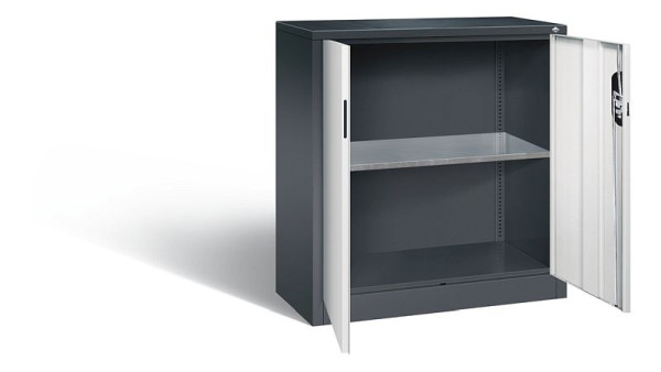 C+P Werkzeugschrank Acurado, H1000xB930xT400mm, Farbe: Schwarzgrau / Lichtgrau, Muldengriff, 8820-000 S10252