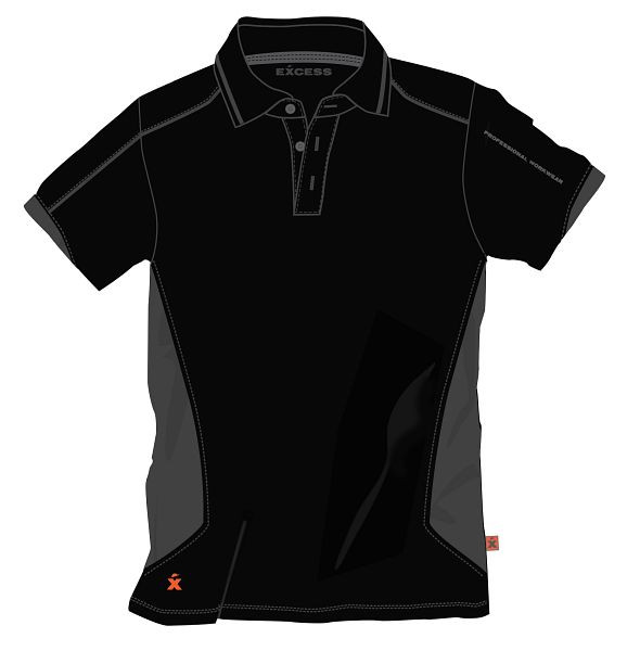 Excess Polo Active Pro schwarz-grau, Größe: M, 016-2-41-51-BLG-M