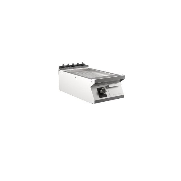 Mareno M1-900 elektrische Griddleplatte mit gerippter Mattchromplatte, 40cm, 400(B)x920(T)x250(H)mm, FT94ERCST, 191.237