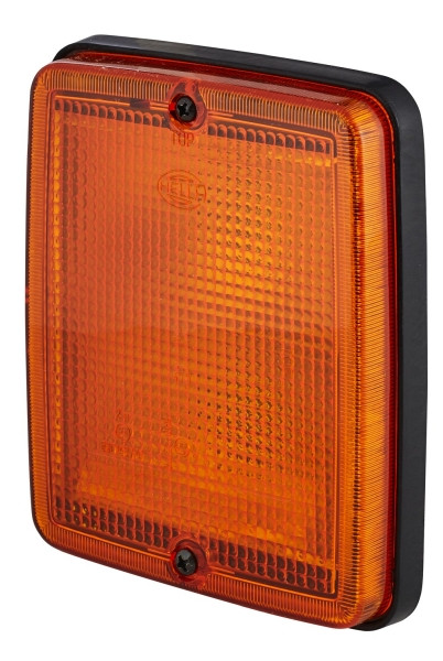 HELLA Blinkleuchte - Halogen - 12/24V - Schraubanschluss/Einbau/Anbau - Scheibenfarbe: gelb - Stecker: Flachstecker - links/rechts, 2BA 005 200-311