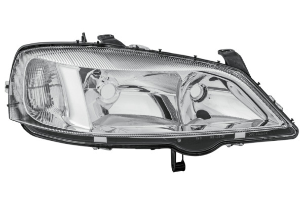 HELLA Halogen-Hauptscheinwerfer, für u.a. Opel Astra G Hatchback (T98), ECE, für Linksverkehr, rechts, 1LG 007 640-341