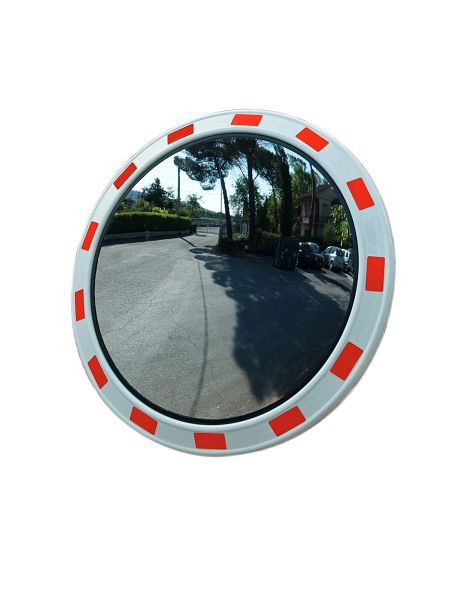 Ri-Traffic Runder Verkehrsspiegel, Weiß/Rot, Ø50 cm, 90-9035-74