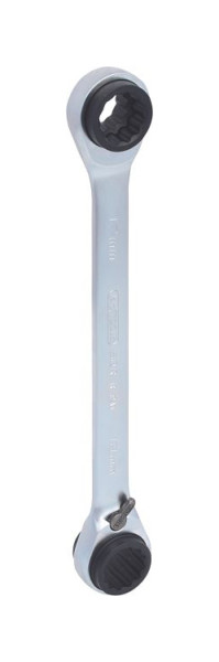 KS Tools 4 in 1 GEARplus umschaltbar Doppel-Ratschenringschlüssel, 14x17x18x19mm, 503.4657