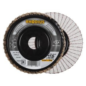 Rhodius TOPline LGA ALU Lamellenschleifscheibe, Durchmesser [mm]: 115, Bohrung [mm]: 22.23, VE: 10 Stück, 210473