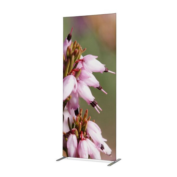 Showdown Displays Textil Raumteiler Deko 85-200 Doppel Pinke Blume Erica ECO, ZBSLIM085-200-DSI5ECO