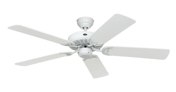 CasaFan Deckenventilator Classic Royal 132 Lack weiß-Lack weiß/Lack lichtgrau, 513203