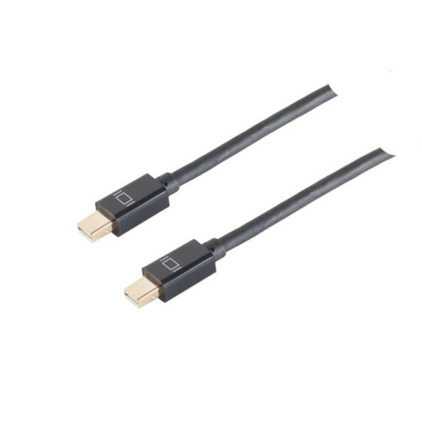 S-Conn MINI Displayportkabel 1.2, Stecker-Stecker, UHD 4K2K, schwarz, 1m, 10-51025