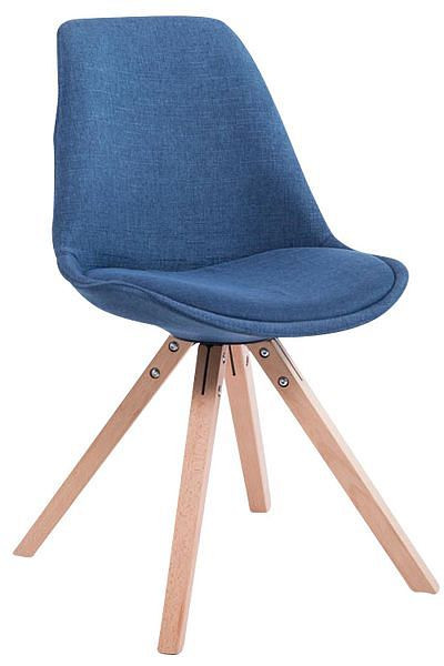 CLP Besucherstuhl Toulouse Stoff Natura Square, blau, 151637710