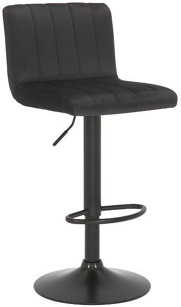 CLP Barhocker Jamie Samt, schwarz, 319628, 4251756467319