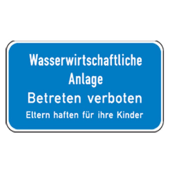 Stein HGS Natur- und Umweltschutzschild -Wasserwirtschaftliche Anlage-, 231x420mm/nicht reflektierend, uw140006120