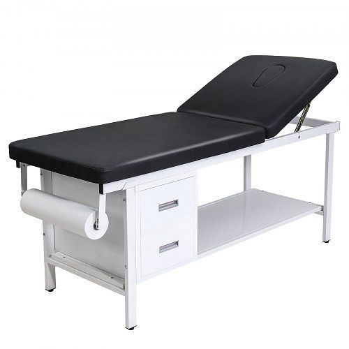 VEVOR Untersuchungsliege 227 kg, verstellbare Rückenlehne, 2 Schubladen, Ablagefach, Papierrollenspender, 1855x705x815 mm, JCTJCTSGKKJSTL9IE001V0