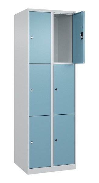 C+P Schließfachschrank Evolo PLUS, 6 Fächer, 1850x600x500mm, 7035/0010, 049000-203 S10009