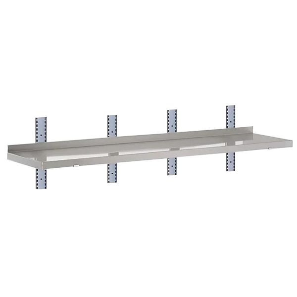 Gastro M Komplettes Regal 1 Ebene 200x40cm - Komplettes Montageset (Ohne Schrauben), HZ765