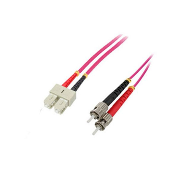 S-Conn Duplex Patchkabel SC/ST 50/125µ, OM4, violett, 1,0m, 77908/4