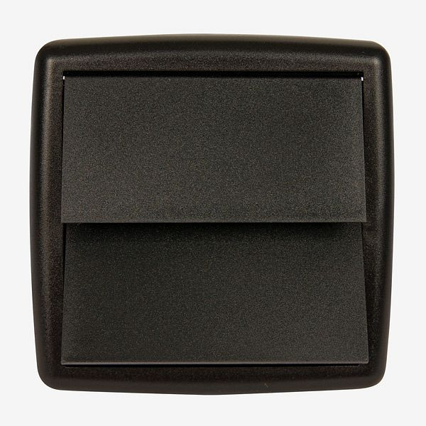 HKW Abluftklappe - quadratisch, schwarz, 030157S