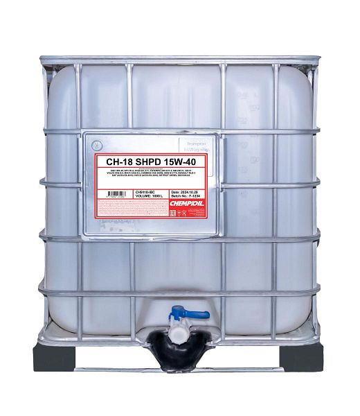 CHEMPIOIL Mehrbereichsöl 9118 CH-18 SHPD 15W-40, VE: 1000 l, CH9118-IBC
