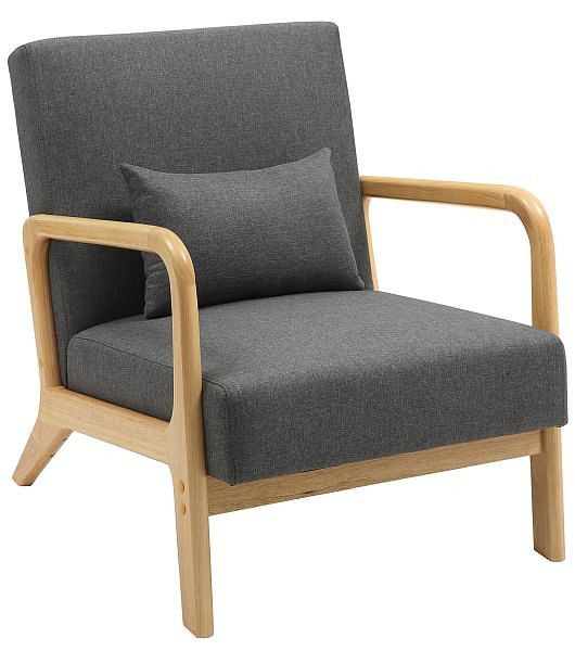CLP Sessel Hibbing Stoff, dunkelgrau, 324356, 4255716324209