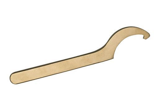 DENIOS Hakenschlüssel Ø 68 - 75 mm, Sonderbronze, funkenfrei, für Ex-Zonen, 264870