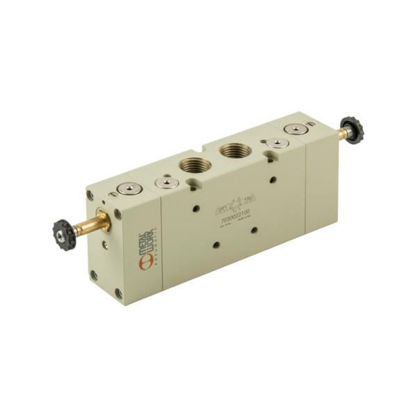 Metal Work 5/3-Wegeventil, elektropneumatisch, Mitte geschlossen, G 1/2, 145718