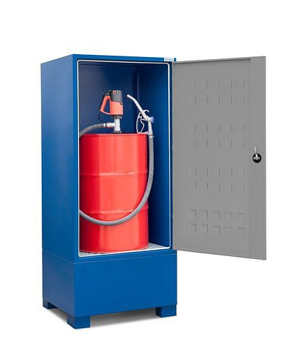 DENIOS SteelSafe Gefahrstoffdepot D1, mit Türen, für 1 Fass, 259060